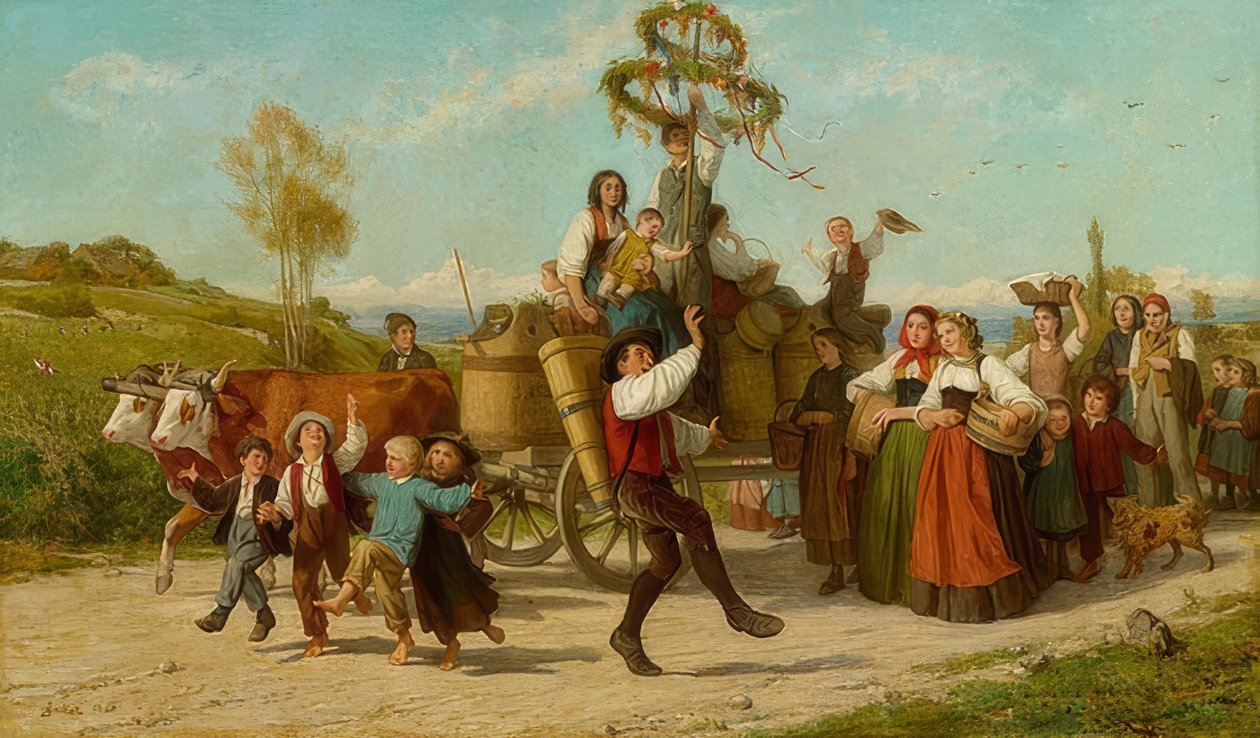 Das Winzerfest von Albert Anker