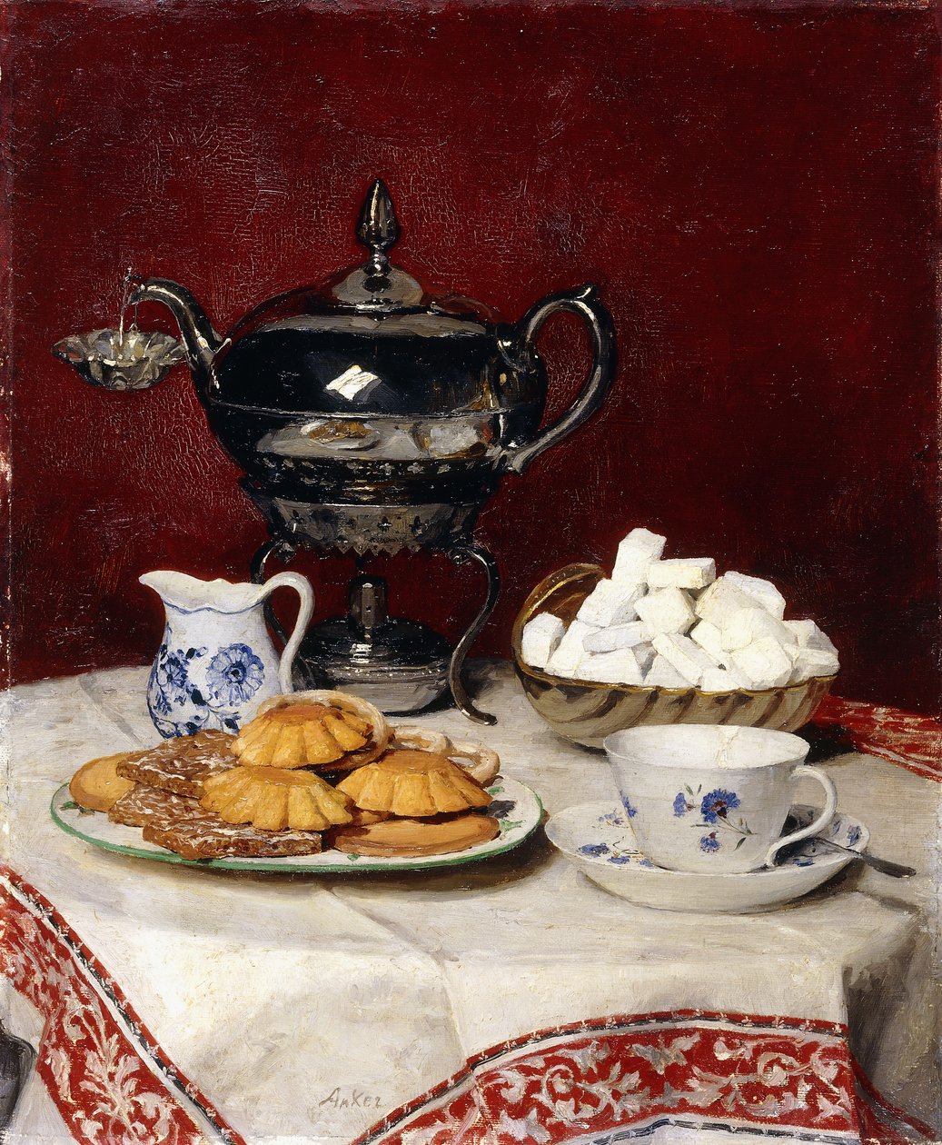 Stillleben: Geschmackvoller Tee, 1897 von Albert Anker