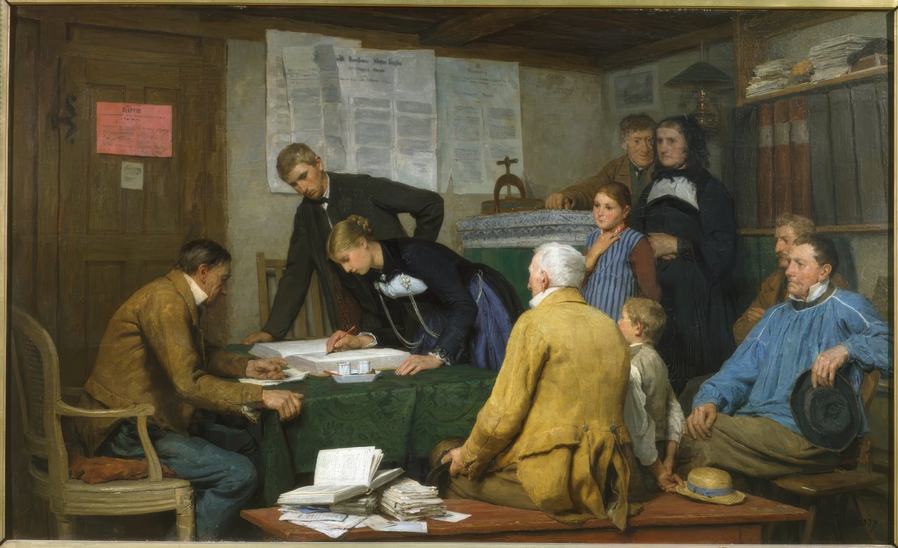 Die standesamtliche Hochzeit von Albert Anker