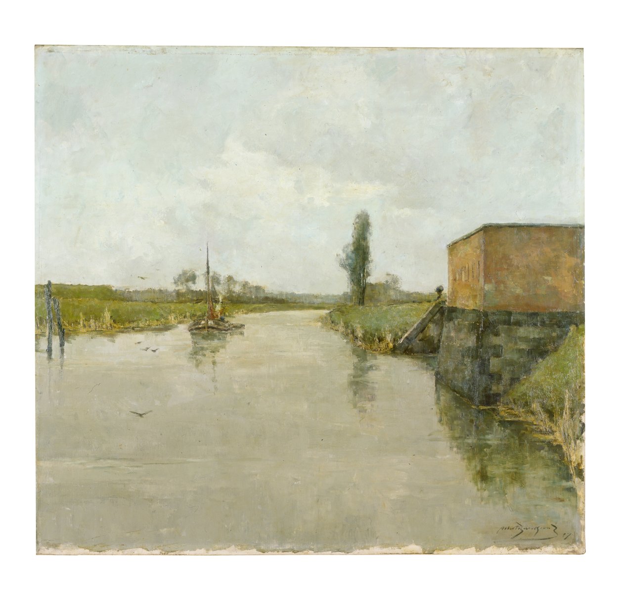 Der Fluss Schelde bei Dendermonde von Albert Baertsoen