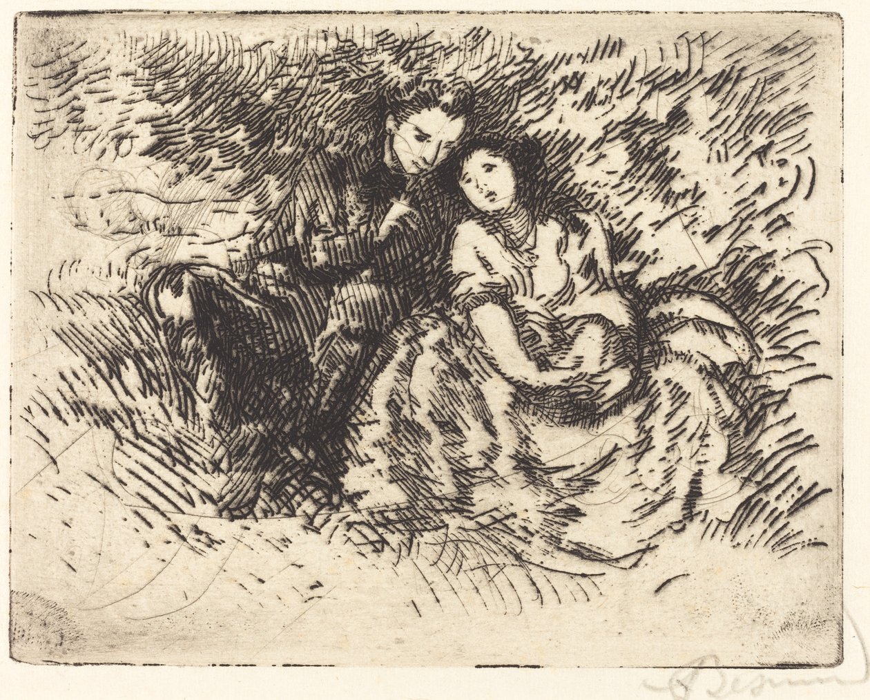 Liebesgespräch von Albert Besnard