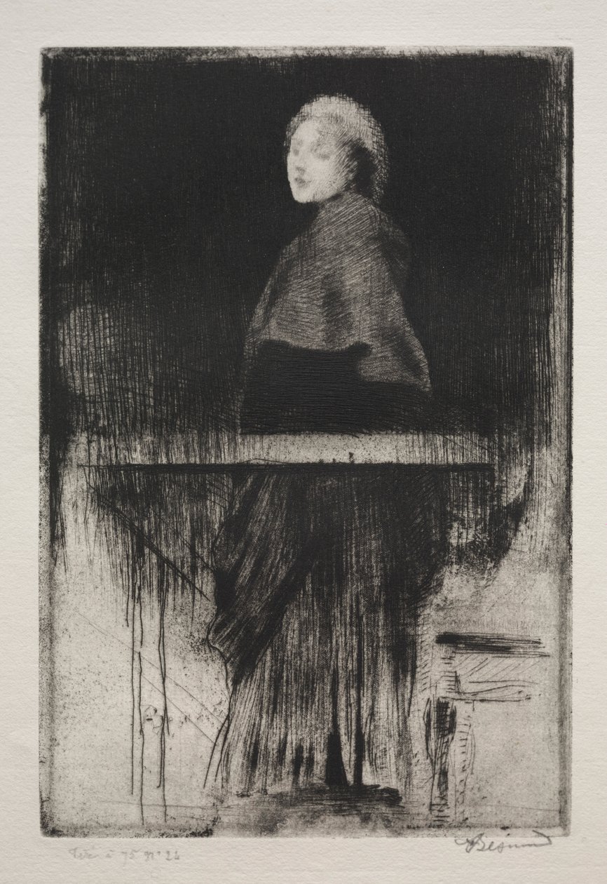 Frau mit einem Umhang, 1889 von Paul Albert Besnard