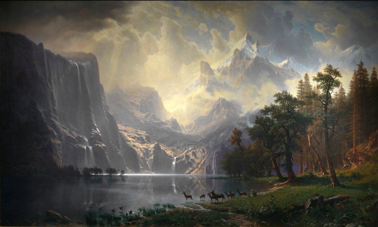 Unter der Sierra Nevada, Kalifornien von Albert Bierstadt