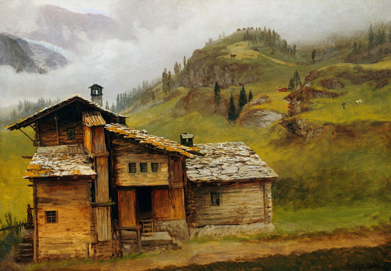 Berg Haus von Albert Bierstadt