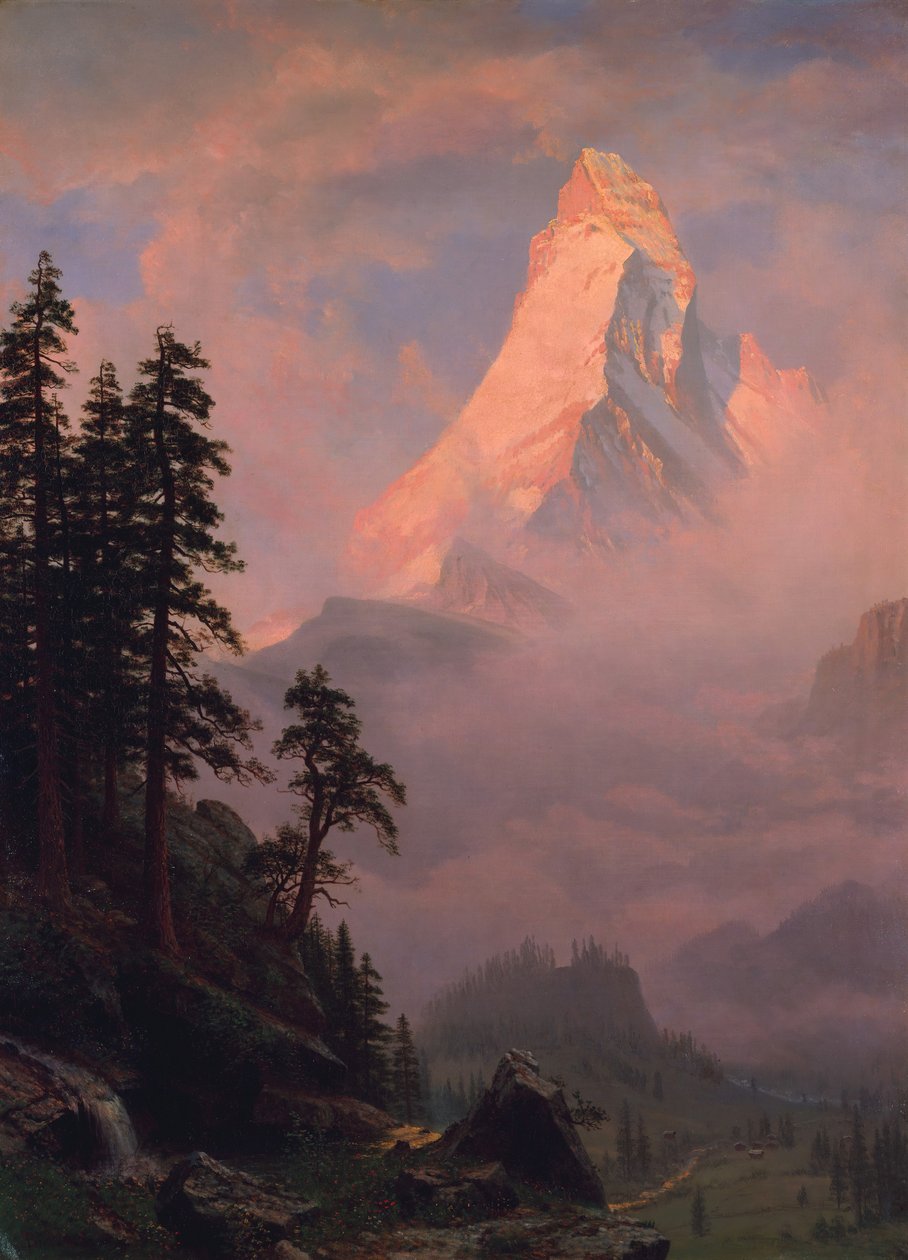 Sonnenaufgang am Matterhorn, nach 1875 von Albert Bierstadt