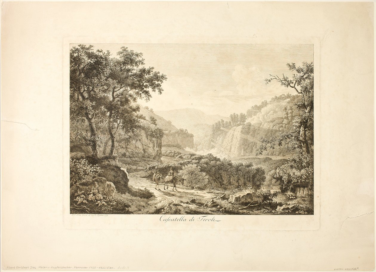 Kaskaden von Tivoli von Albert Christoph Dies