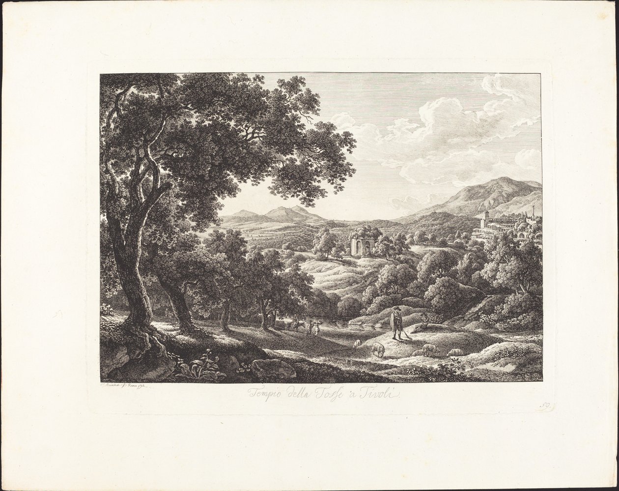 Tempel der Husten in Tivoli von Albert Christoph Dies