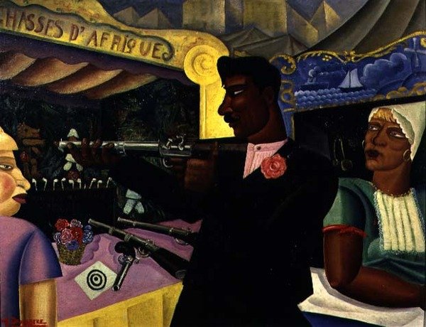 Afrikanische Jagd, ca. 1928 von Albert Droesbeke