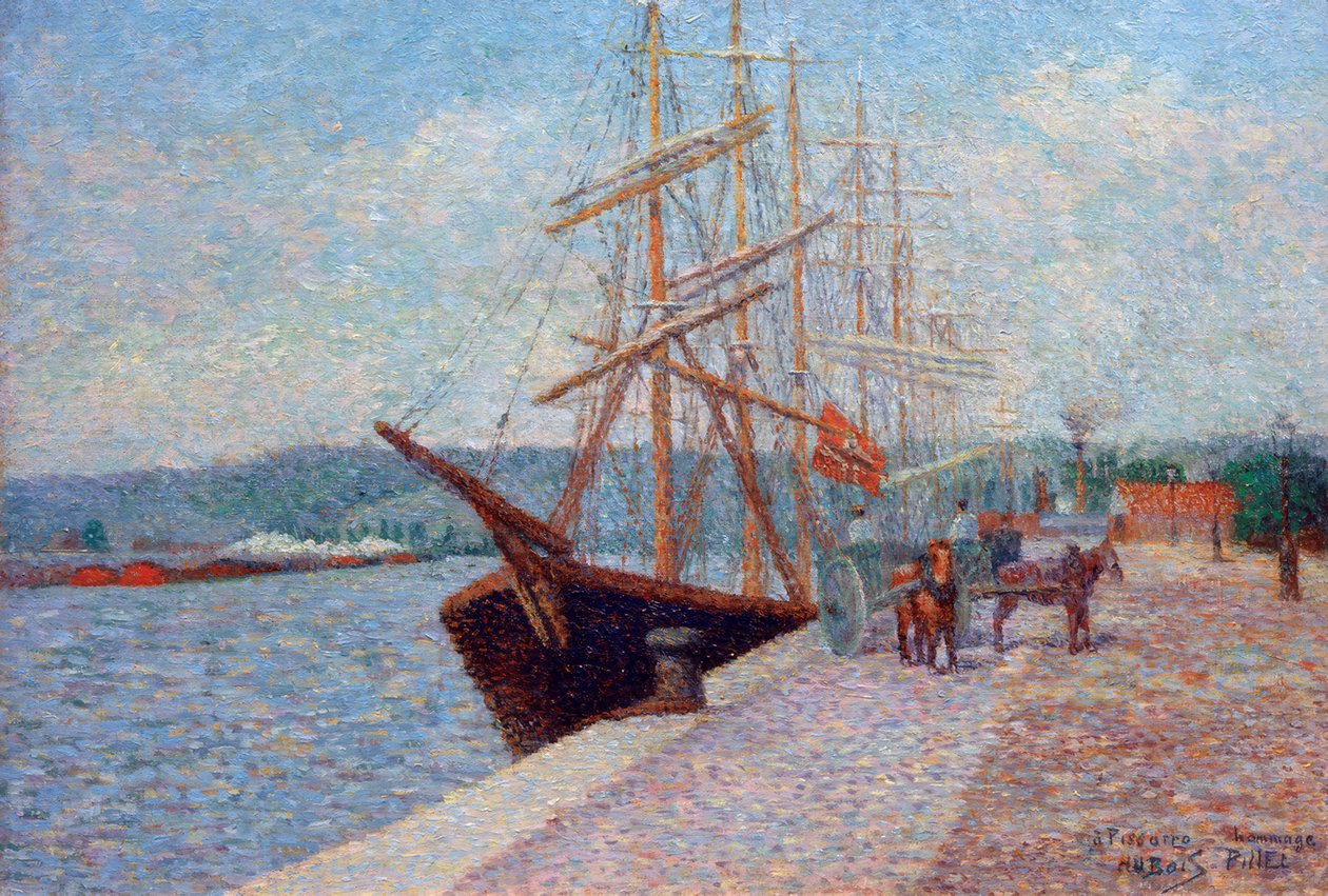 Quai de Lesseps – Rouen von Albert Dubois Pillet