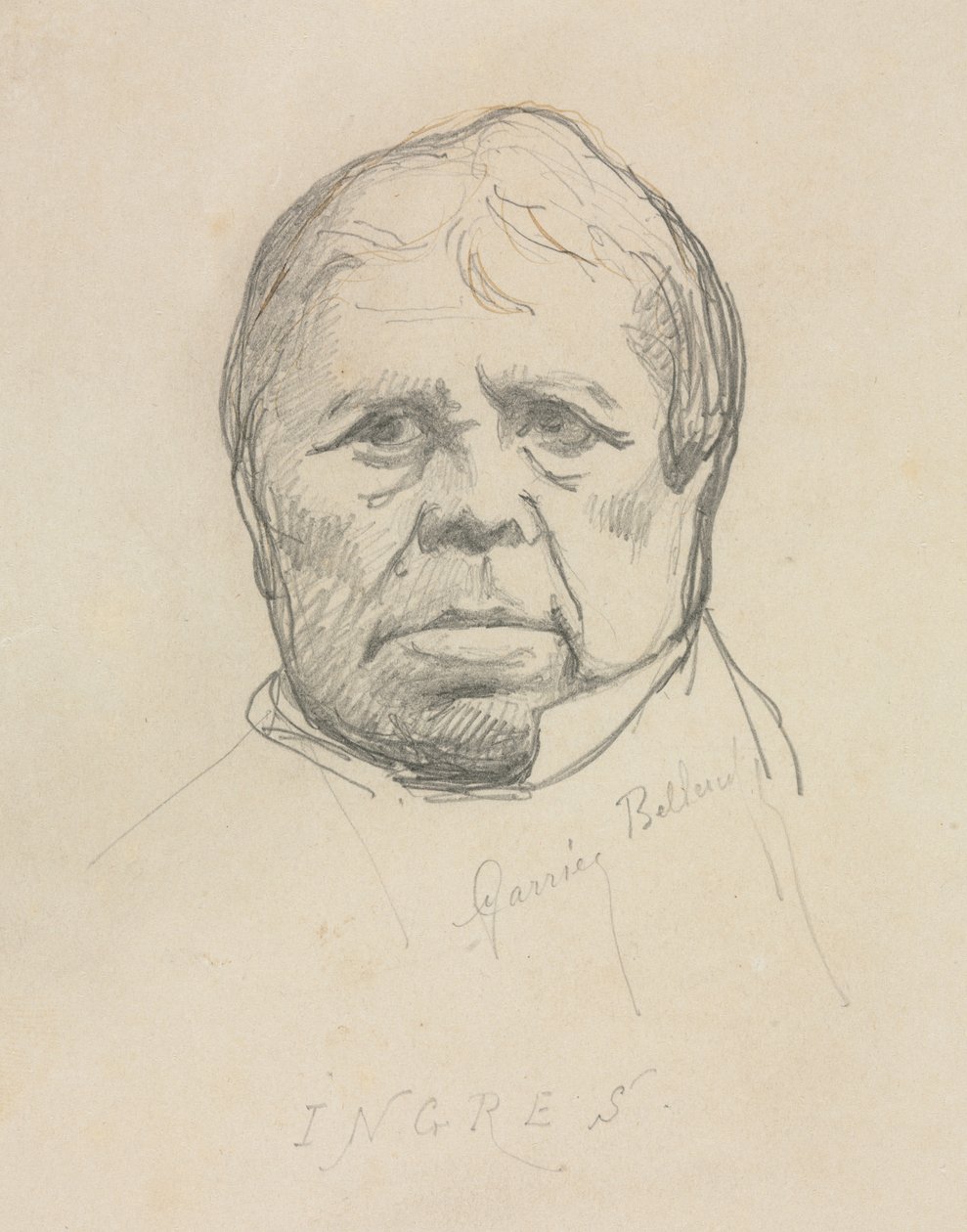 Porträt von Ingres von Albert Ernest Carrier Belleuse