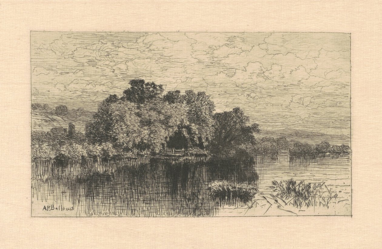 Mühlenteich in Windsor, Connecticut von Albert F. Bellows