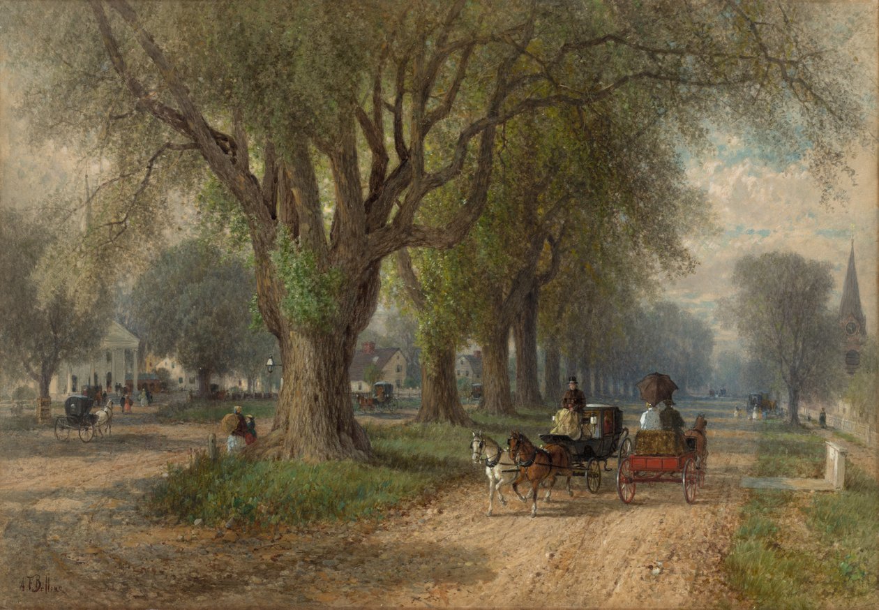 Sonntag in Neuengland, um 1876 von Albert Fitch Bellows