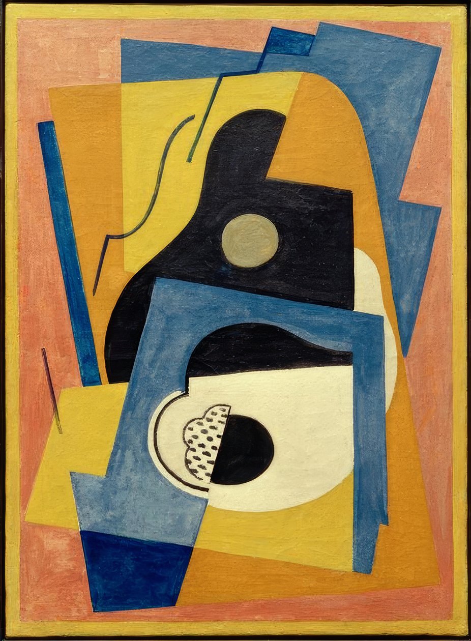 Komposition mit Gitarre von Albert Gleizes