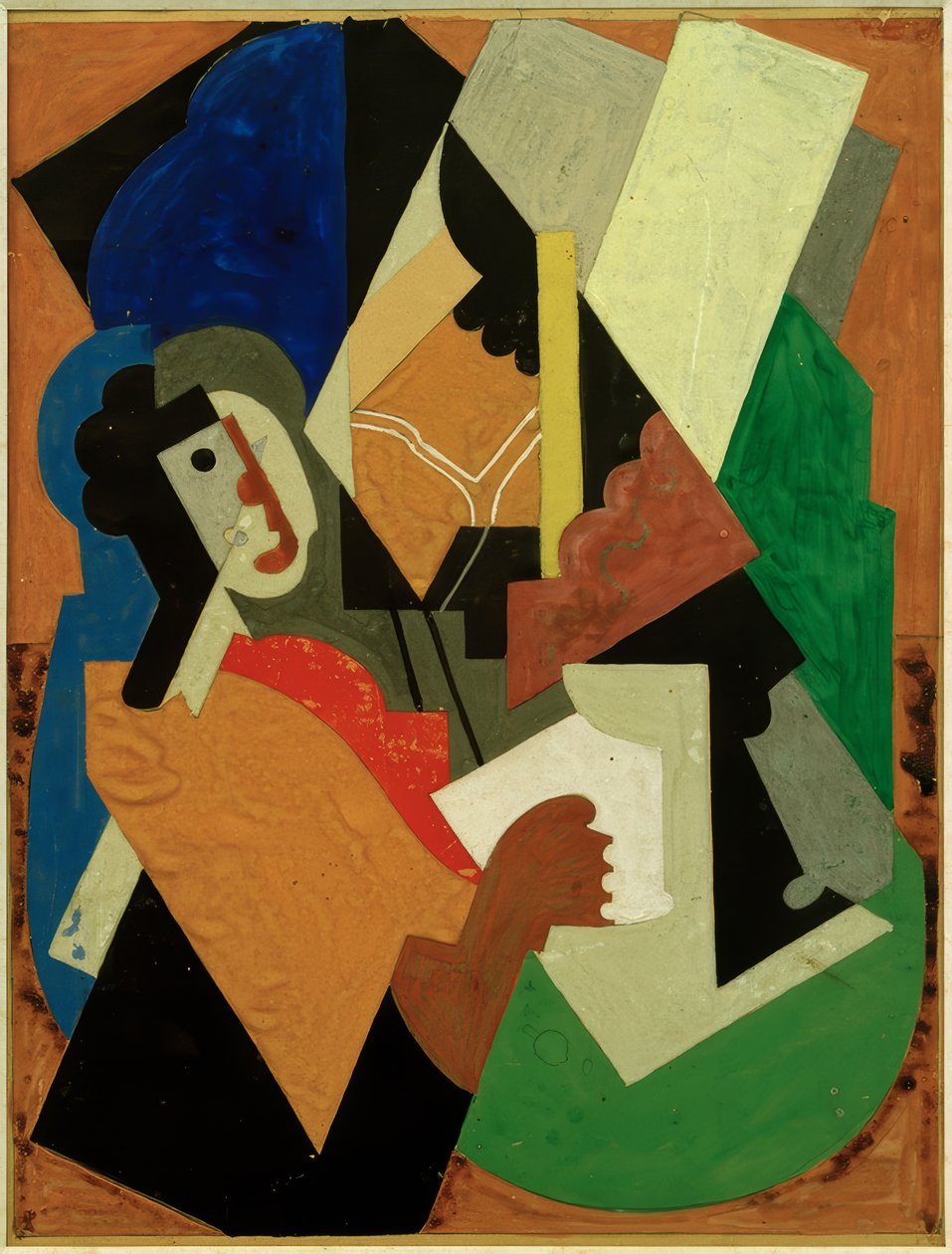 Frau am Tisch von Albert Gleizes