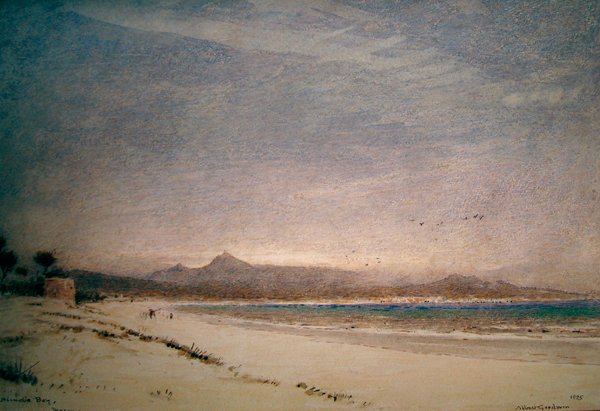 Bucht von Alcudia, Mallorca von Albert Goodwin