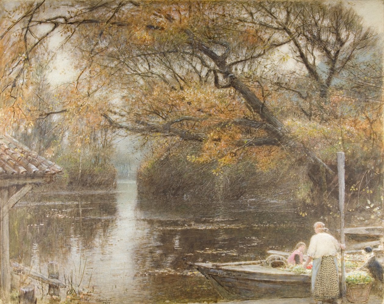 Herbstglühen von Albert Goodwin