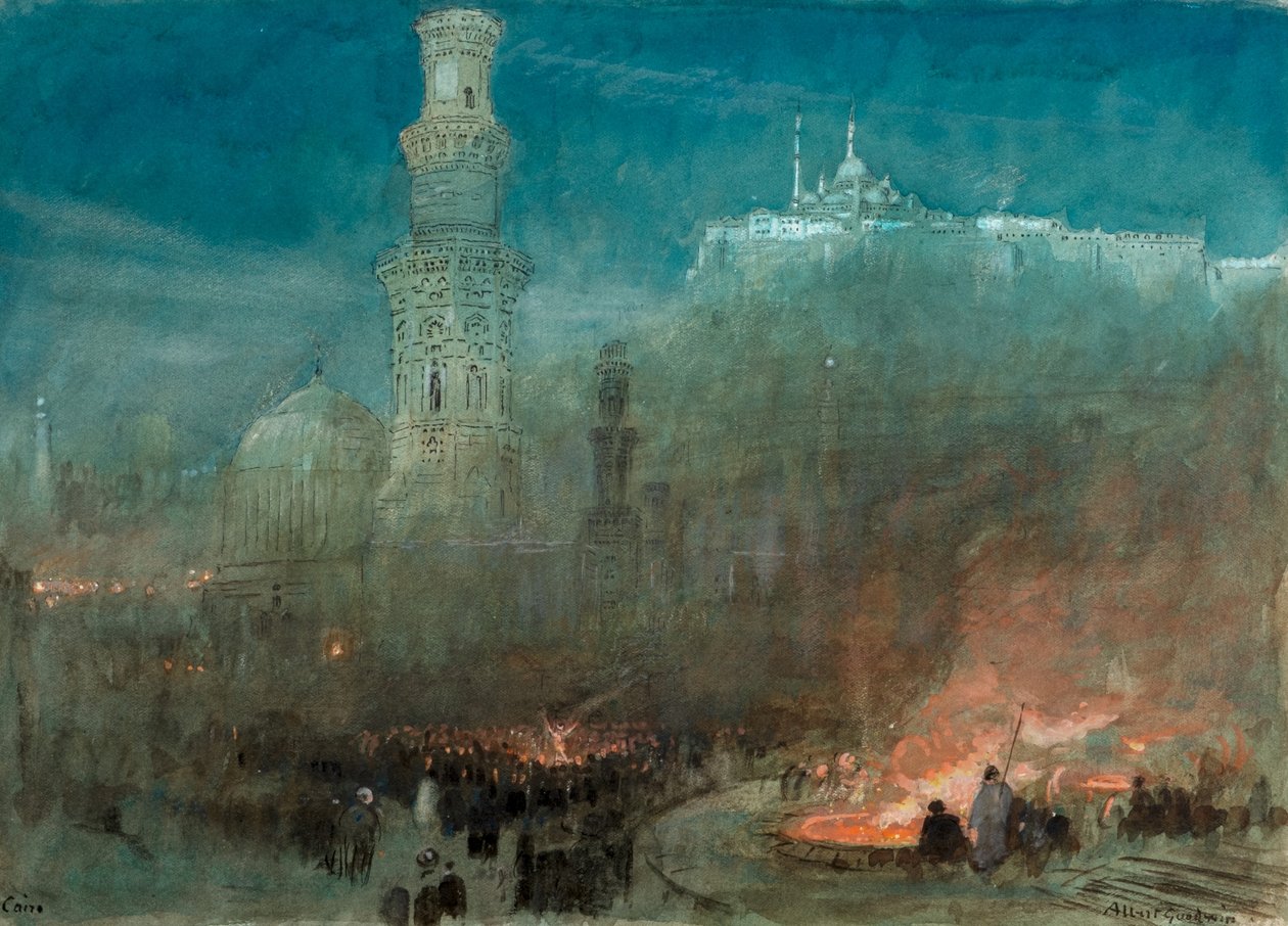 Kairo, Nacht von Albert Goodwin