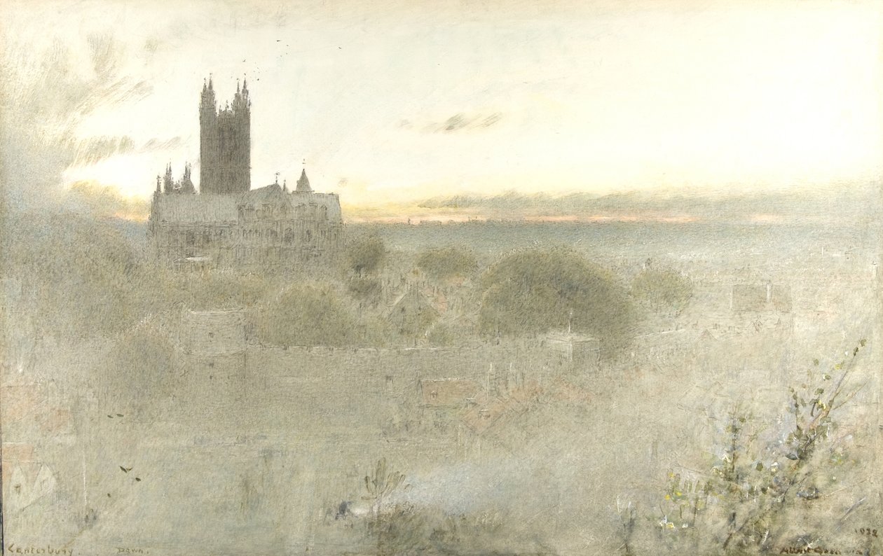 Canterbury Morgendämmerung von Albert Goodwin