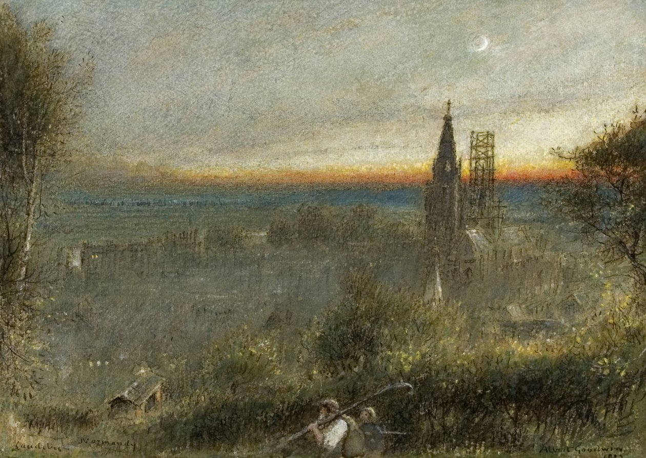 Caudebec, Normandie von Albert Goodwin