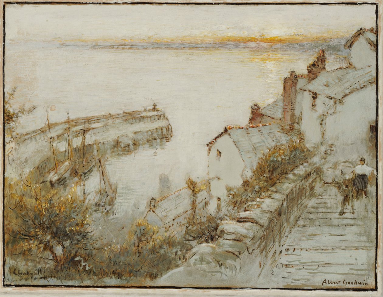 Clovelly von Albert Goodwin