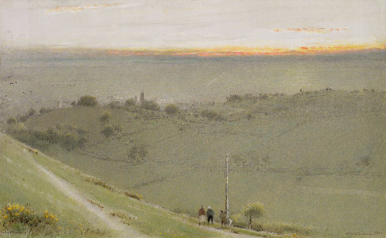 Glastonbury, 1924-25 von Albert Goodwin