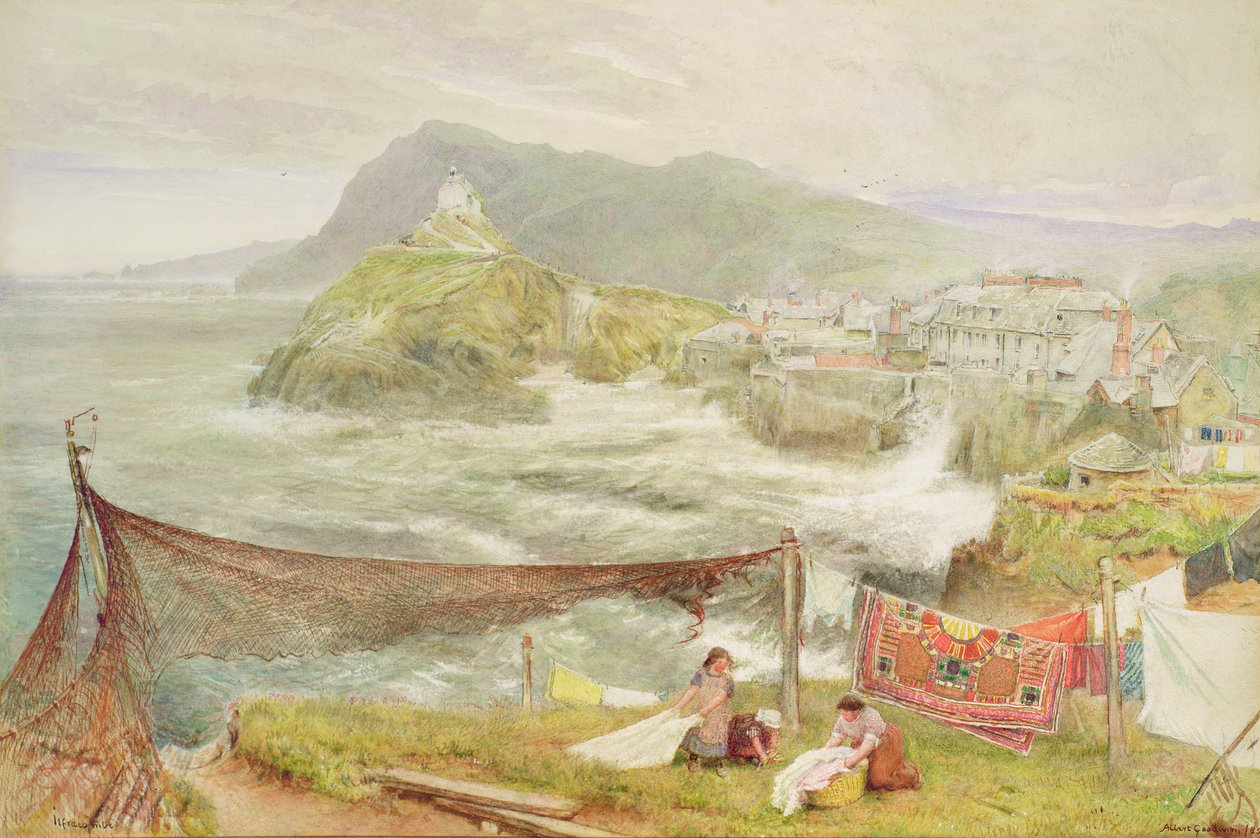 Ilfracombe, Devon, Blick auf Hillsborough von Albert Goodwin