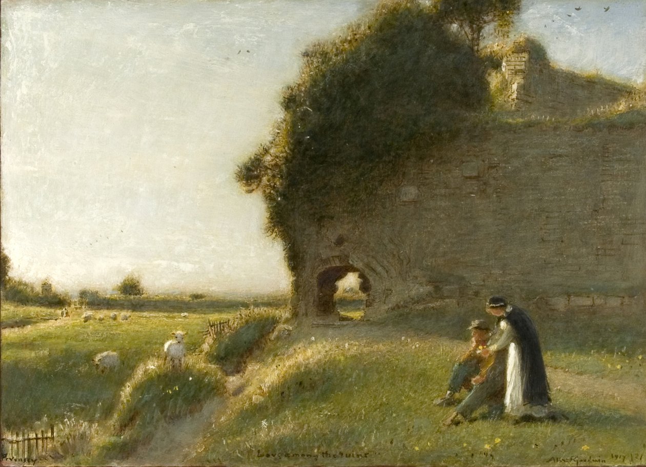 Liebe unter den Ruinen, Pevensey von Albert Goodwin