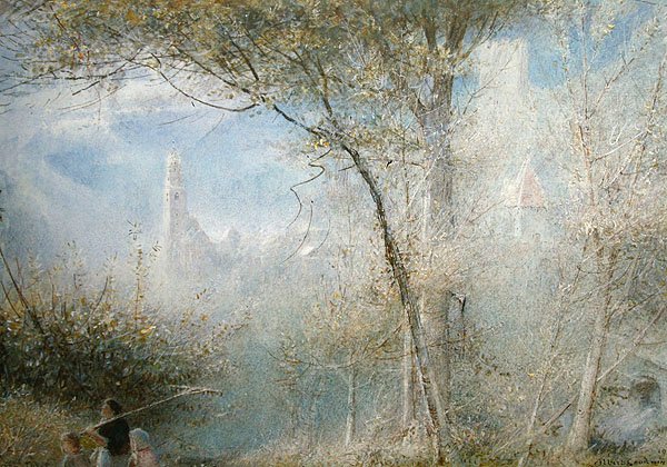 Meran, Norditalien von Albert Goodwin