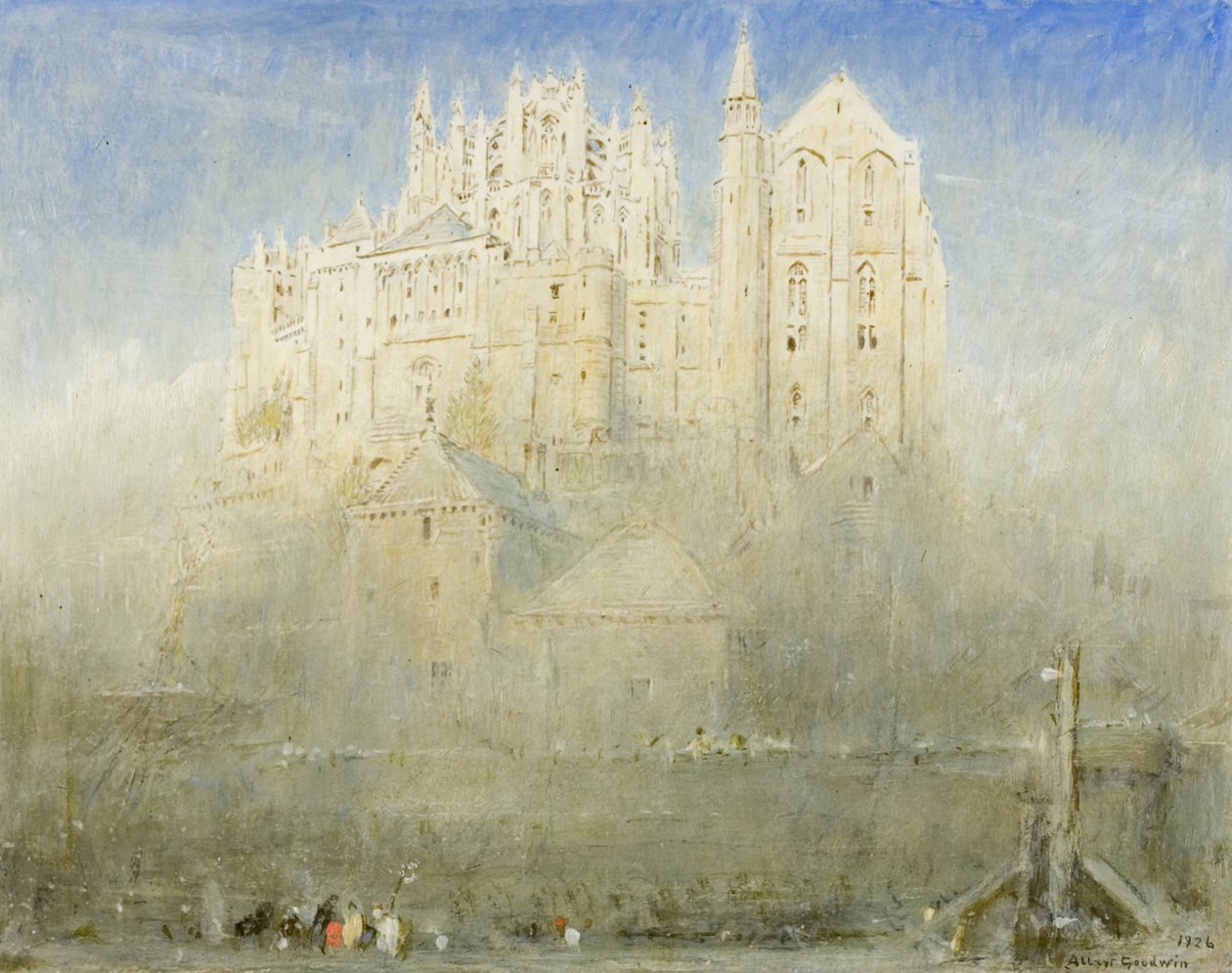 Mont St. Michel, Normandie von Albert Goodwin
