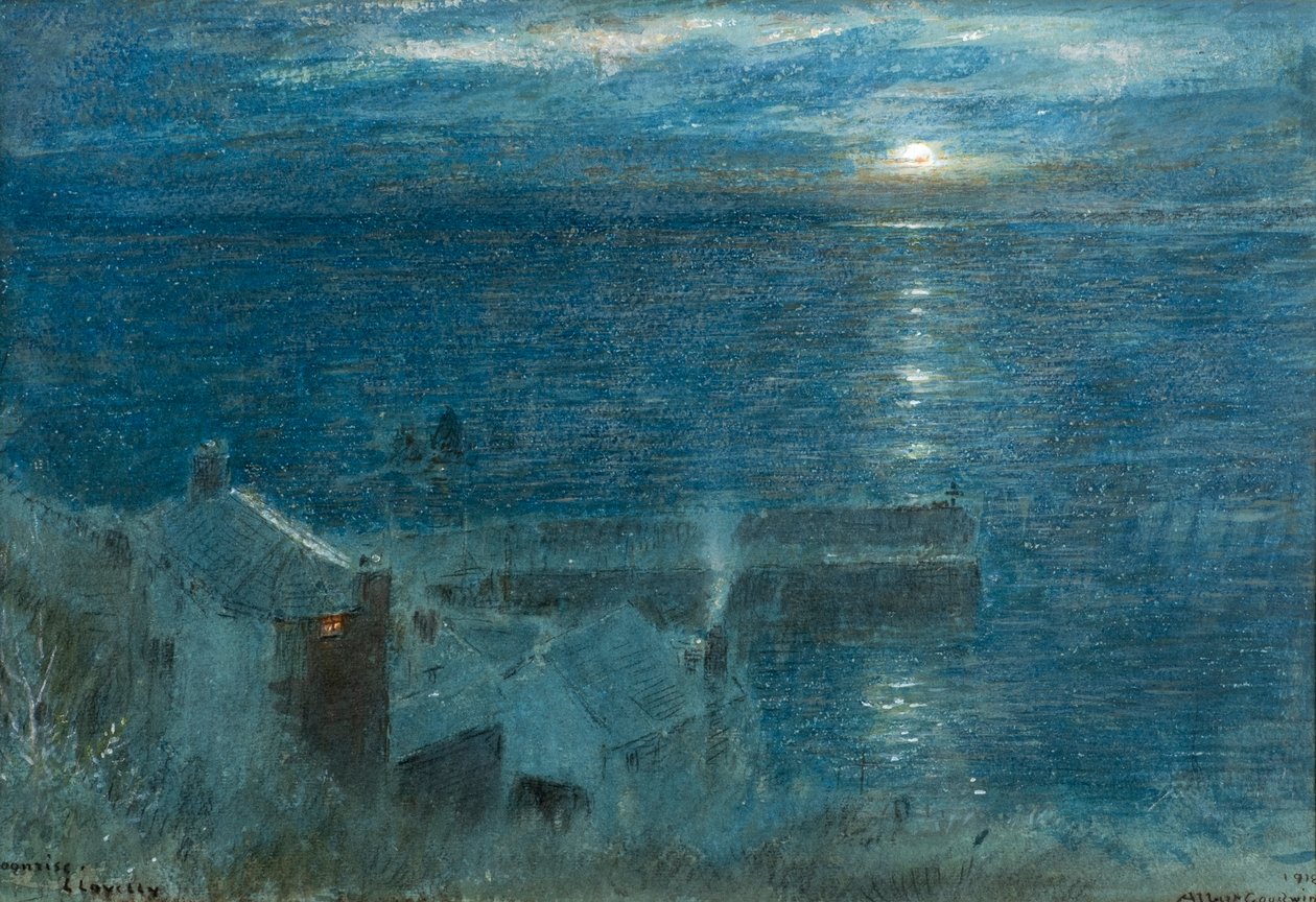 Mondaufgang in Clovelly von Albert Goodwin
