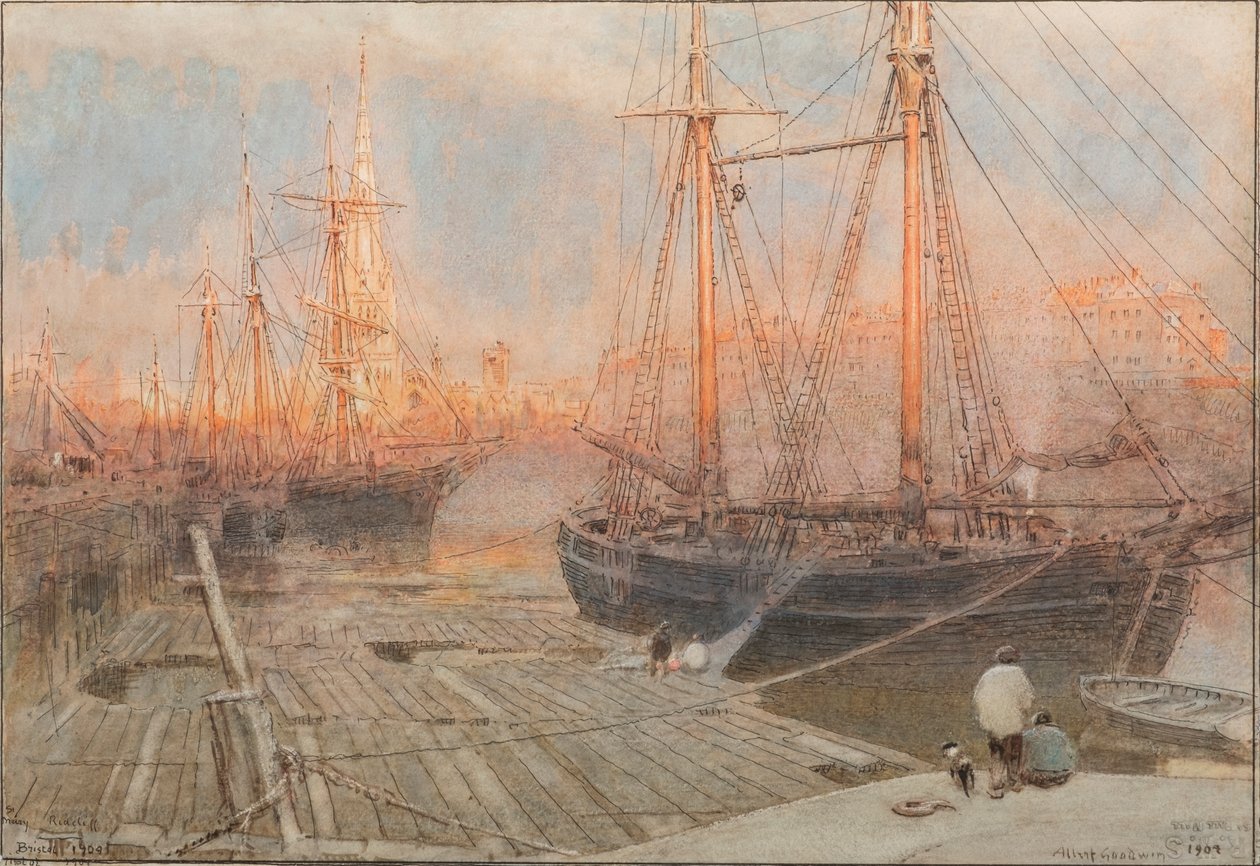 St. Mary Redcliffe, Bristol von Albert Goodwin
