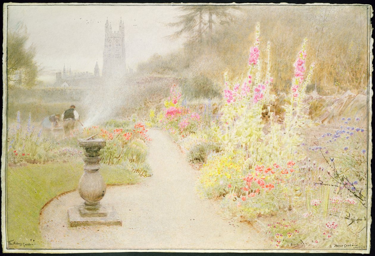 Der Abteigarten von Albert Goodwin