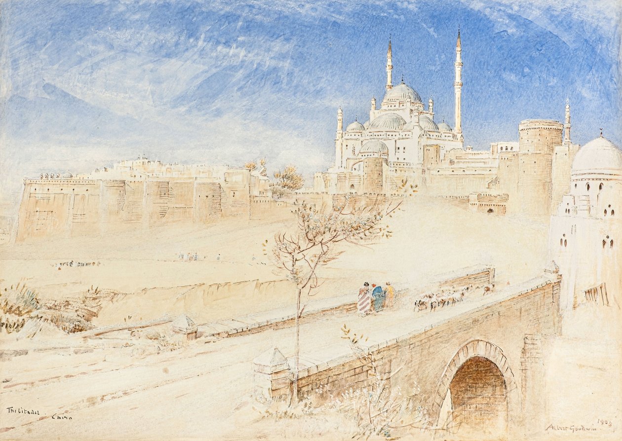 Die Zitadelle, Kairo von Albert Goodwin