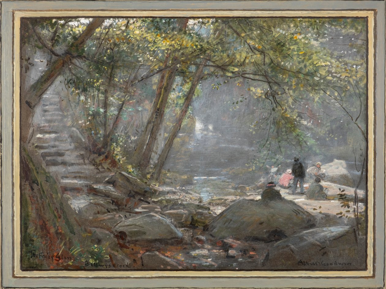 Das Feental. Betwys-Y-Coed von Albert Goodwin