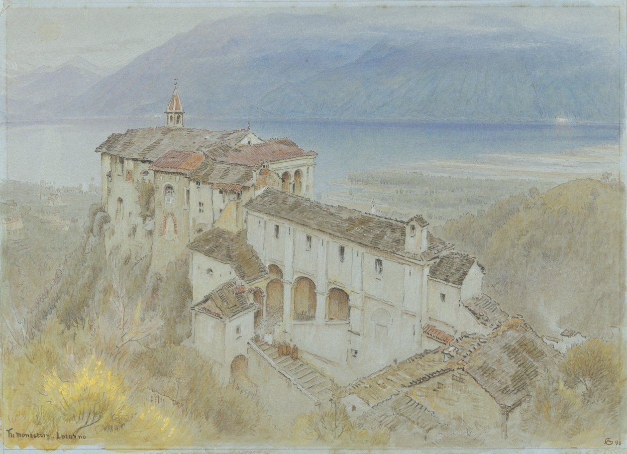 Das Kloster, Locarno von Albert Goodwin