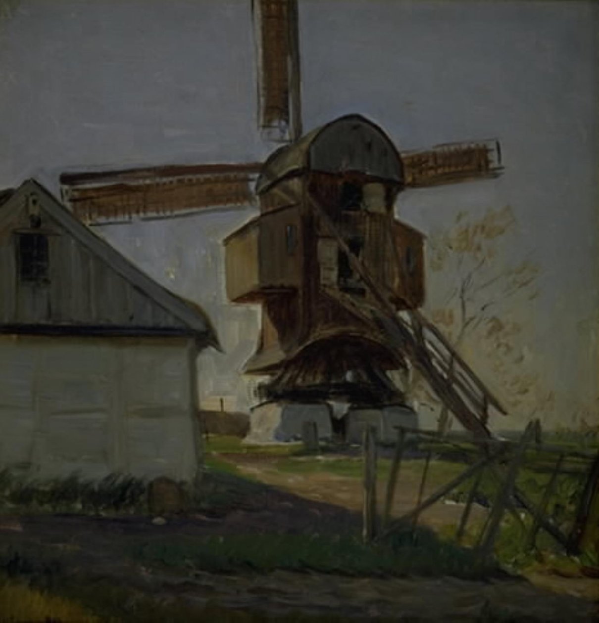 Bockwindmühle bei Køge von Albert Gottschalk