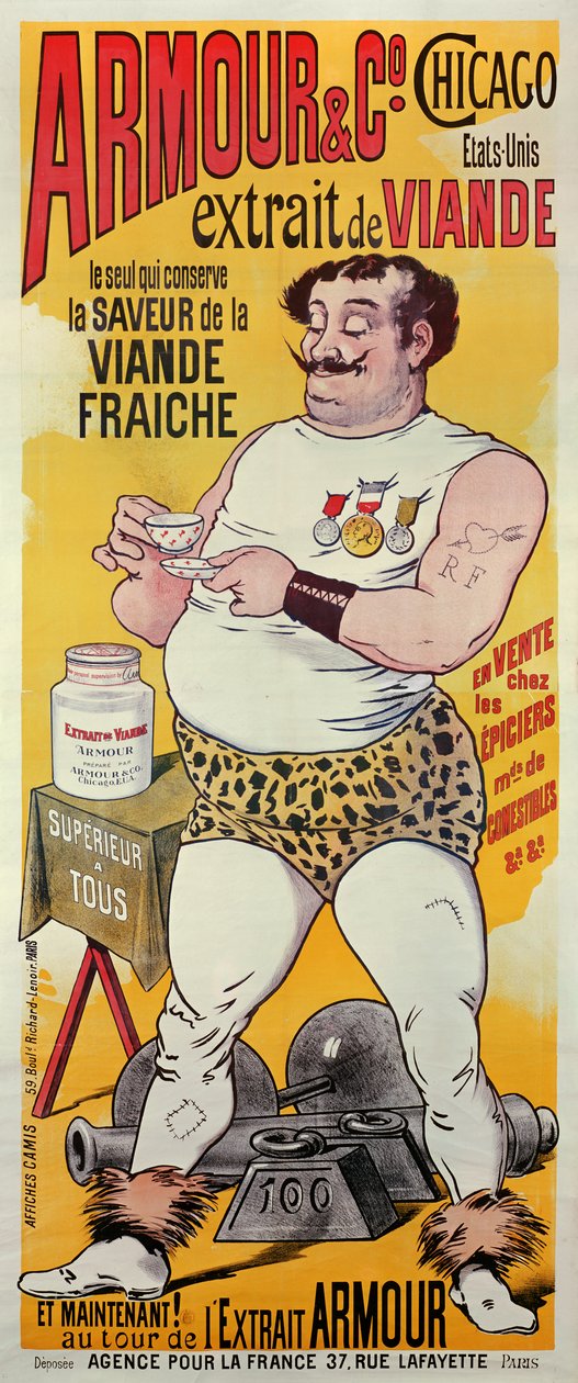 Armour and Co, Chicago (Plakat) von Albert Guillaume