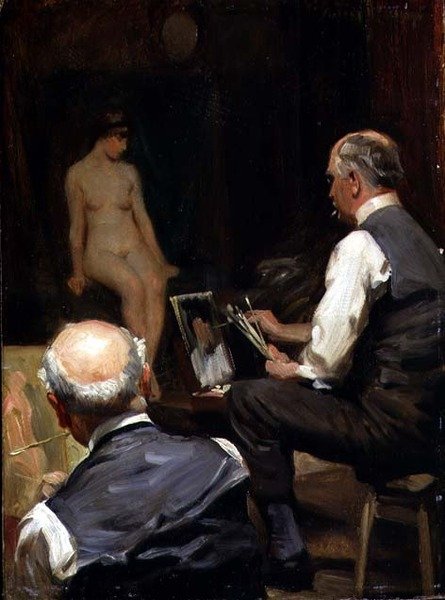 Im Studio von Albert Henry Collings