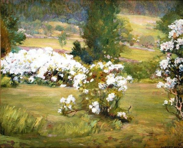 Blühende Blumen, ca. 1925 von Albert Herter