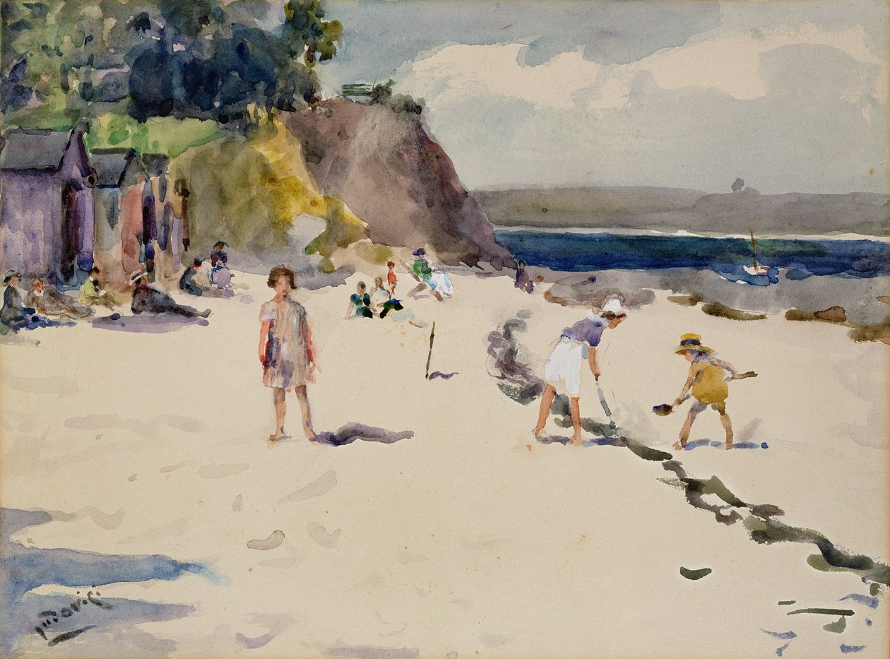Begmeil Strand, Bretagne von Albert Jnr. Ludovici