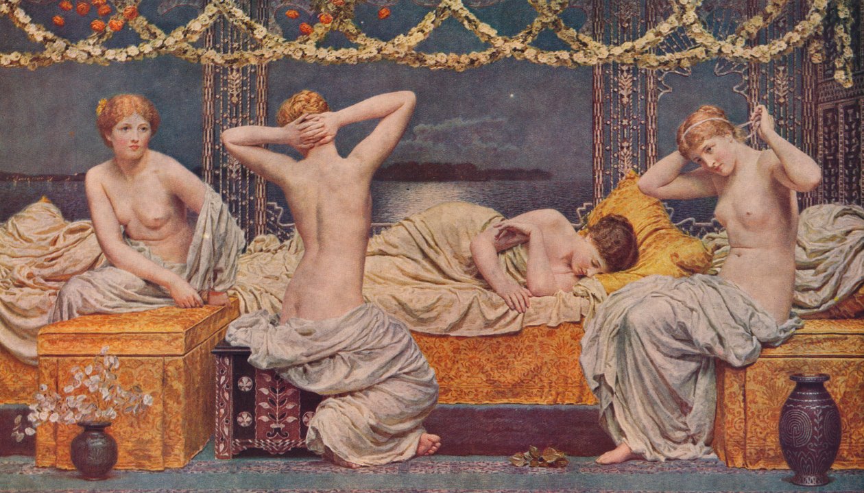 Eine Sommernacht, 1890, 1938 von Albert Joseph Moore