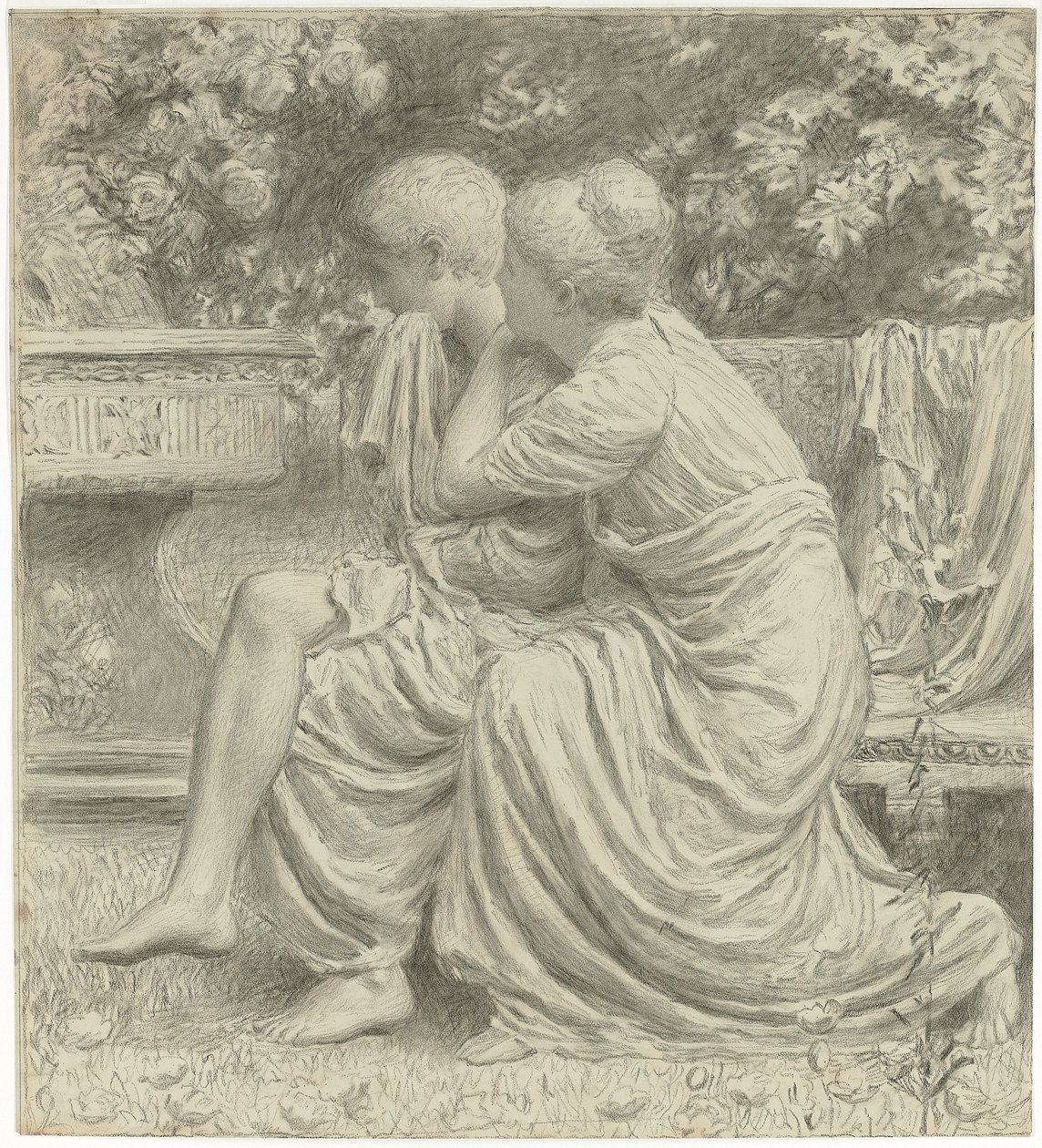 Karikatur für "Ein Idyll" von Albert Joseph Moore