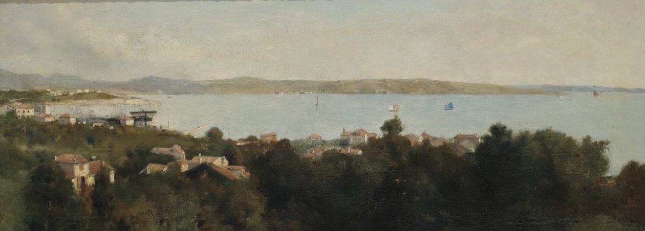 Blick auf Triest, Italien, ca. 1889 von Albert Letchford