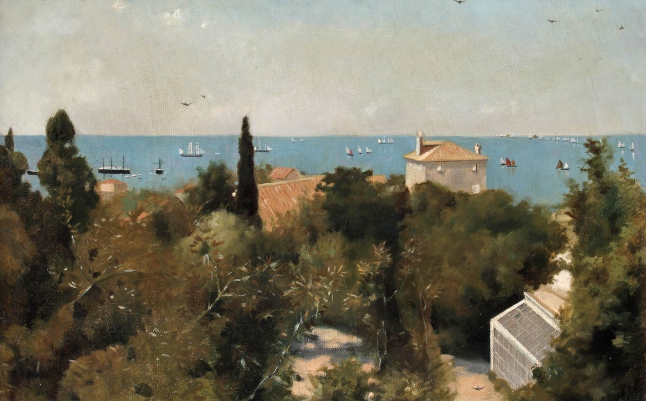 Blick auf die Küste, Triest, um 1889 von Albert Letchford