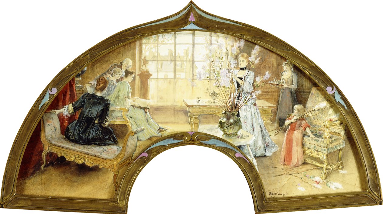 Eine Versammlung im Salon von Albert Lynch