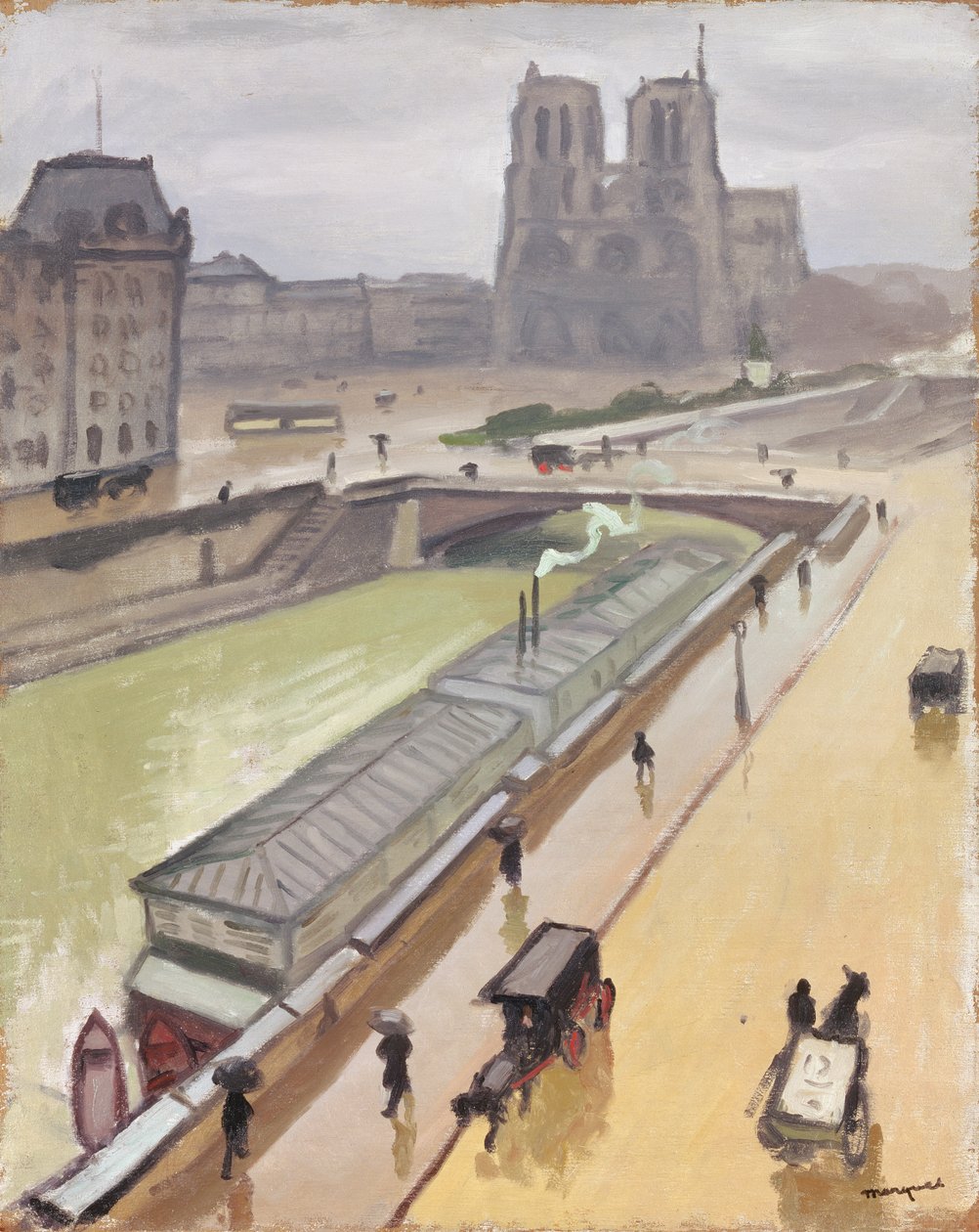 Regentag in Paris von Albert Marquet