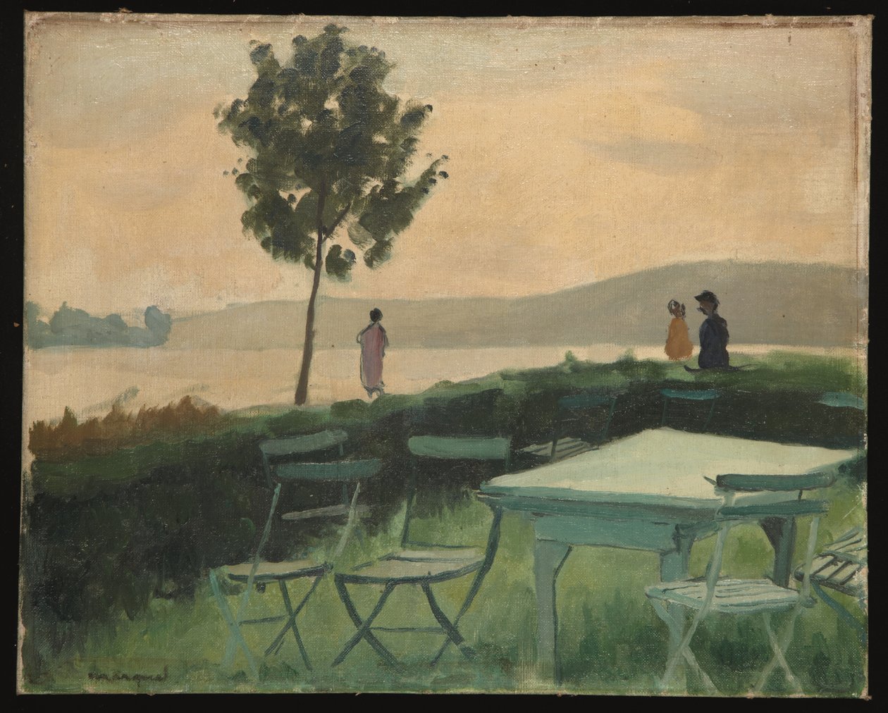 Terrasse am Vieux-Port von Albert Marquet
