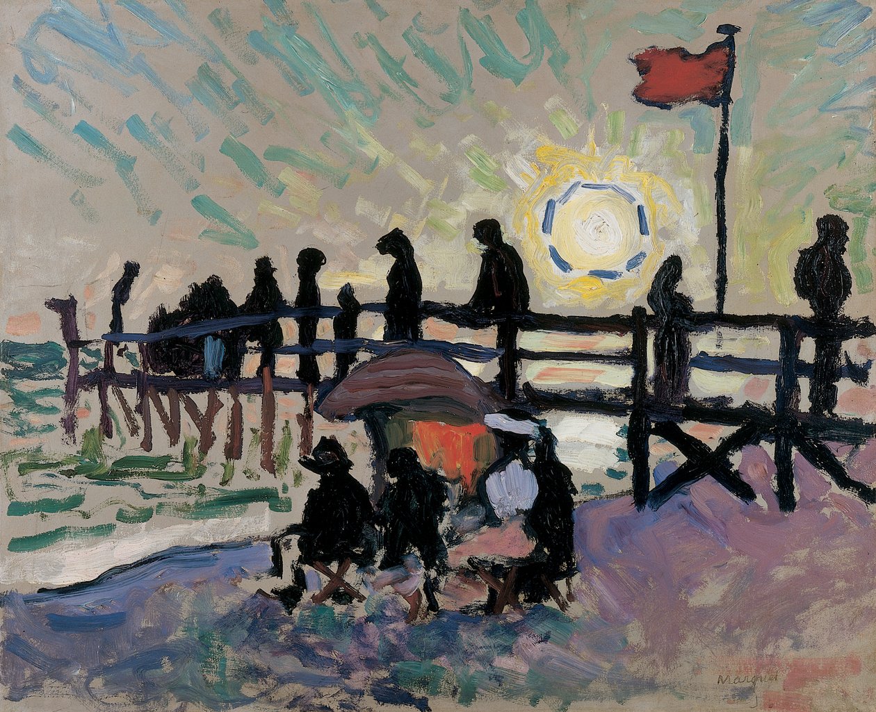 Die Fußgängerbrücke in Sainte-Adresse von Albert Marquet