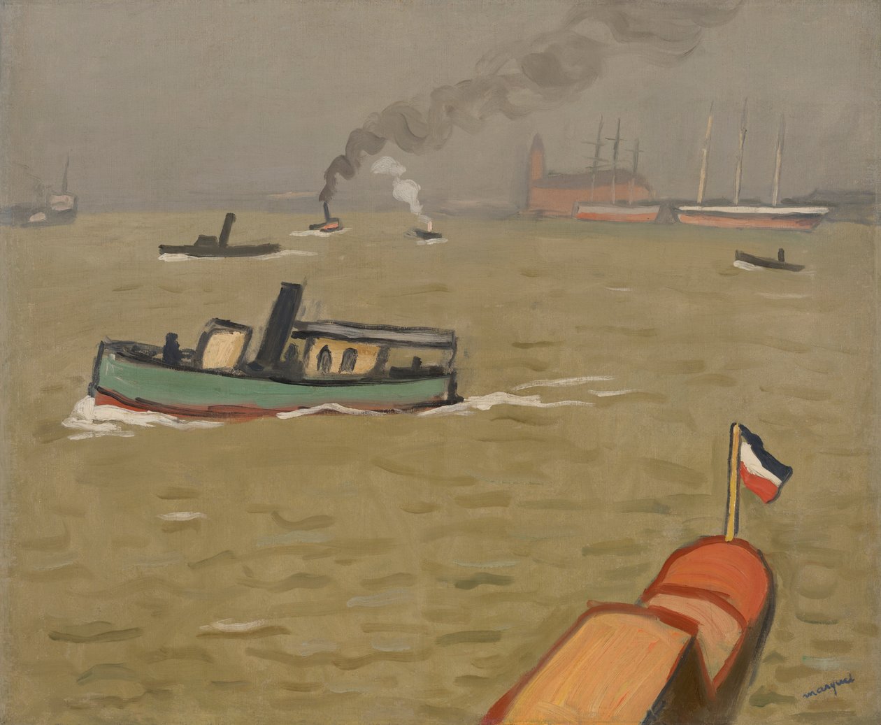 Vedette in Hamburg von Albert Marquet