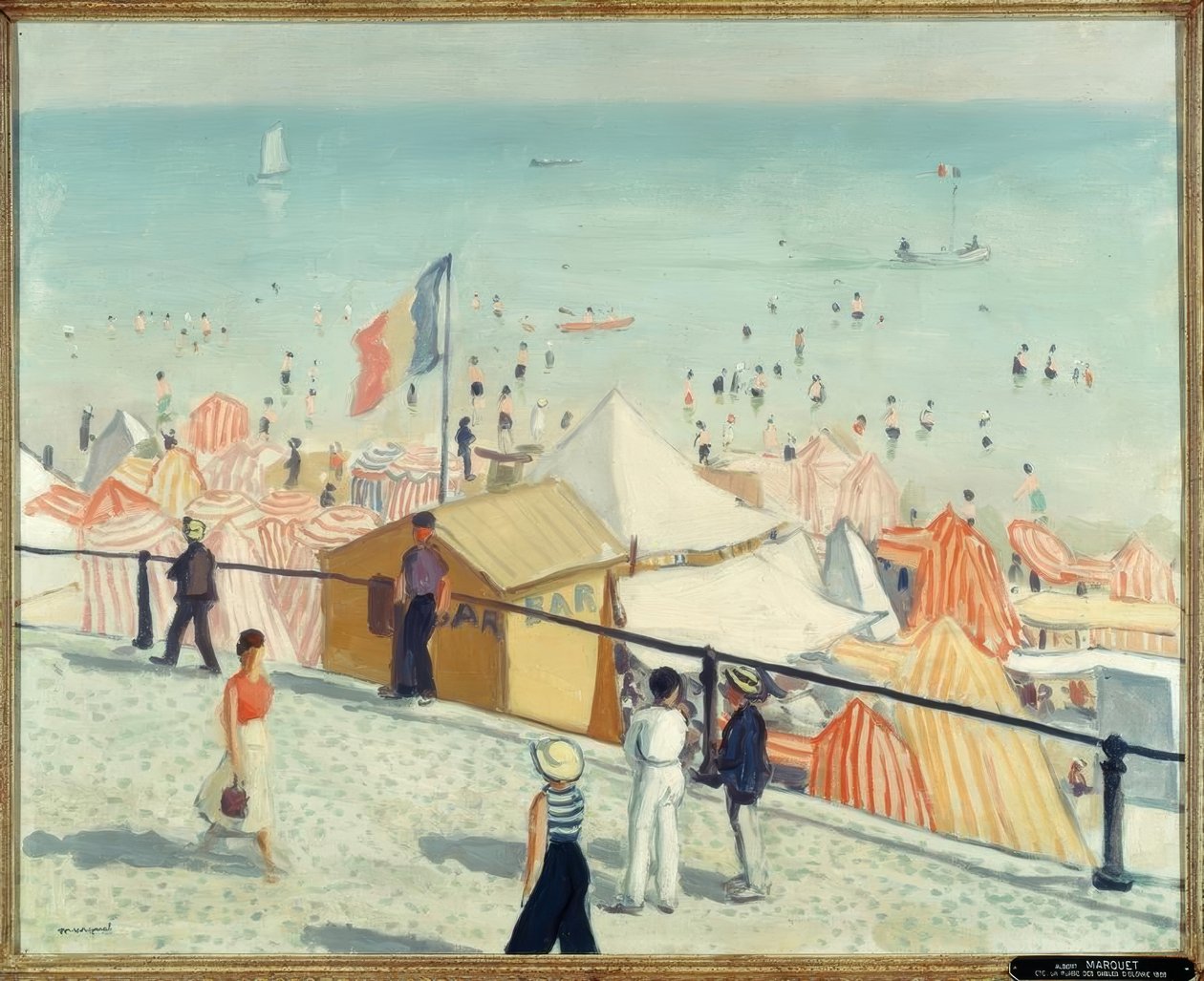 Sommer, Strände von Les Sables d’Olonne von Albert Marquet